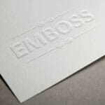Embossed Business Cards
