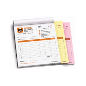NCR Bill Books Printing