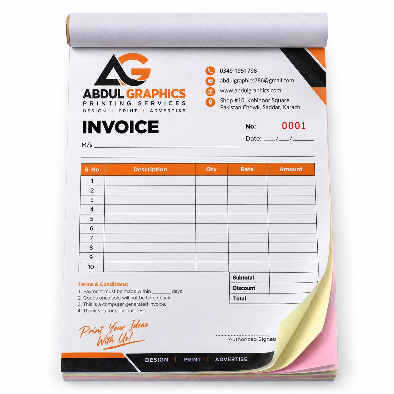 Invoice Books