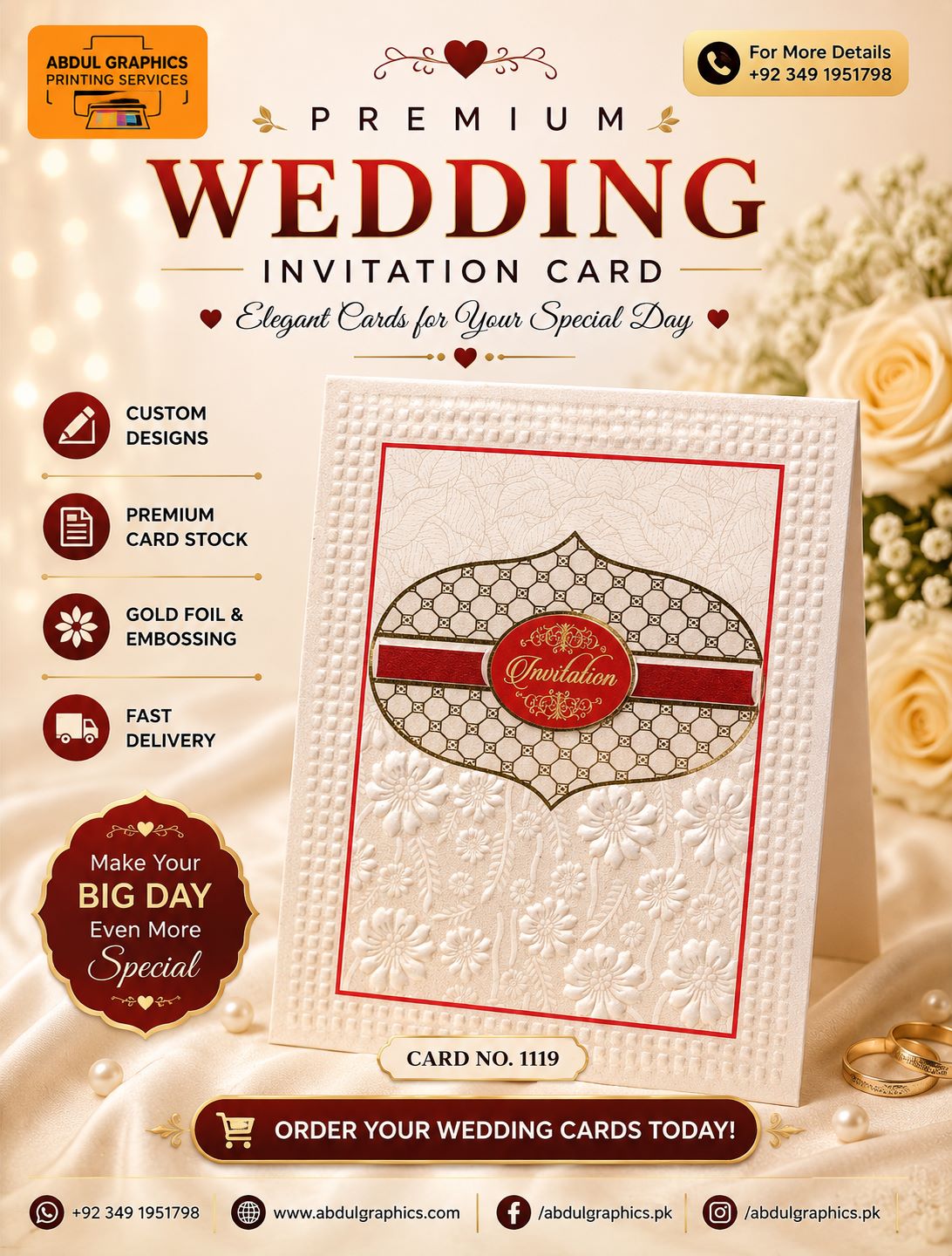 Best Wedding Card Printing Services in Karachi | Abdul Graphics Printing Services