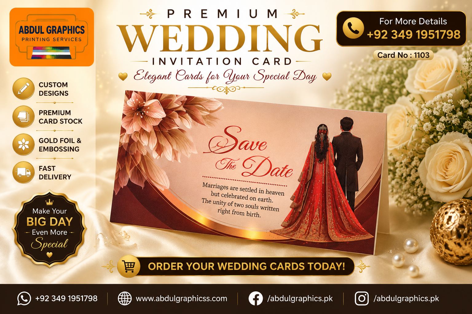 Best Wedding Card Printing Services in Karachi | Abdul Graphics Printing Services