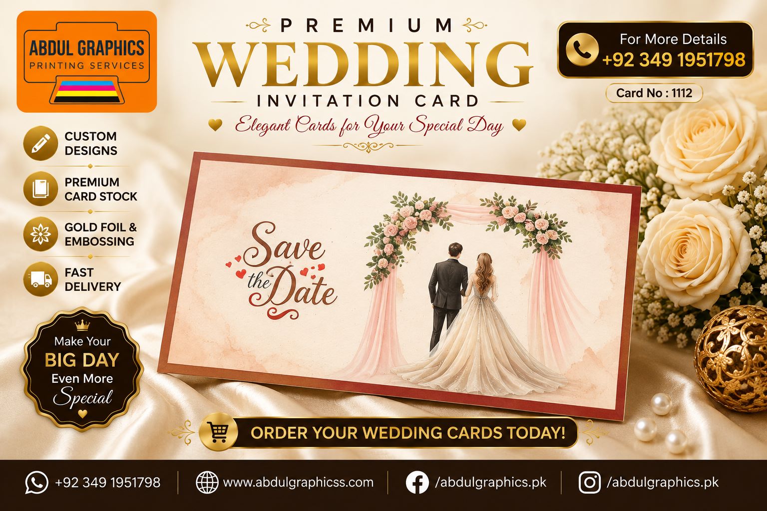 Best Wedding Card Printing Services in Karachi | Abdul Graphics Printing Services