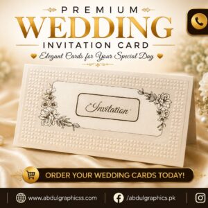 Best Elegant Wedding Card Printing Services in Karachi | Abdul Graphics Printing Services